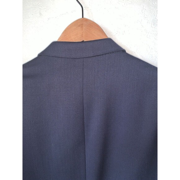 Jones New York Wool Blazer Jacket Mens 42R Blue Padded 3 Button Single Breasted - Picture 5 of 8